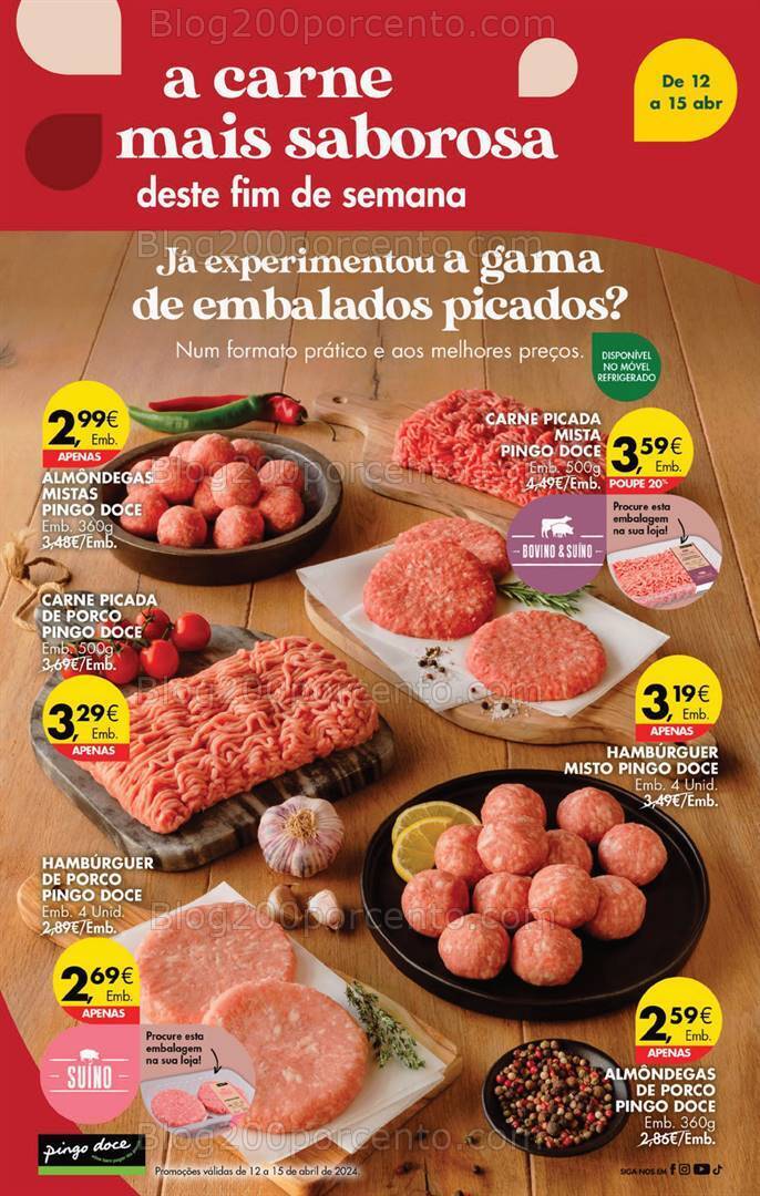 Antevisão Folheto PINGO DOCE Promoções de 12 a 15 abril