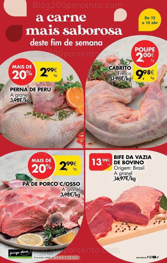 Antevisão Folheto PINGO DOCE Promoções de 12 a 15 abril