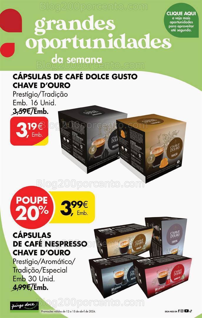 Antevisão Folheto PINGO DOCE Promoções de 12 a 15 abril