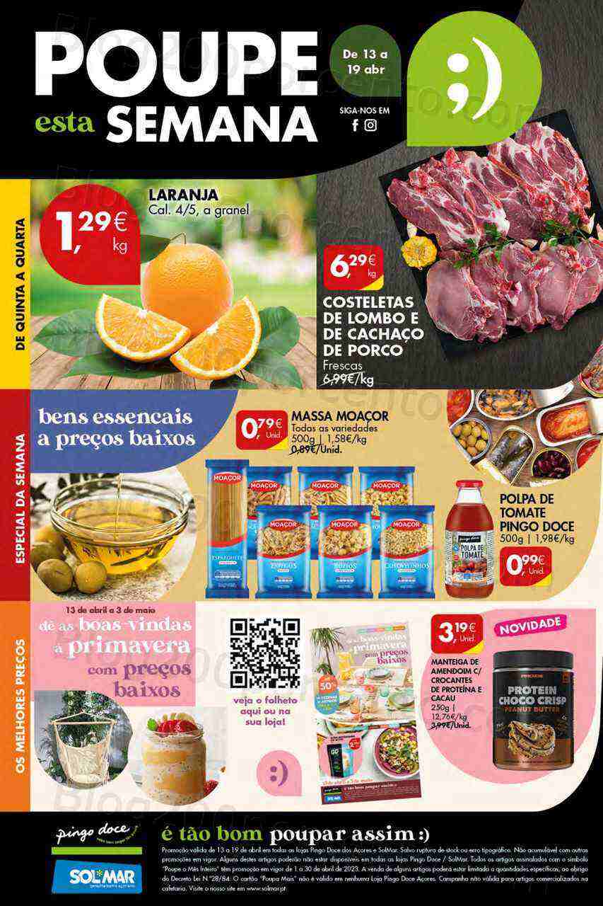 Antevisão Folheto PINGO DOCE Açores Promoções de 13 a 19 abril