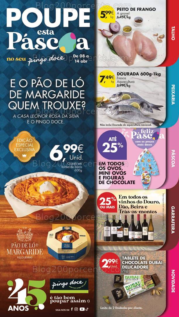 Antevisão Folheto PINGO DOCE Lojas Grandes Promoções de 8 a 14 abril