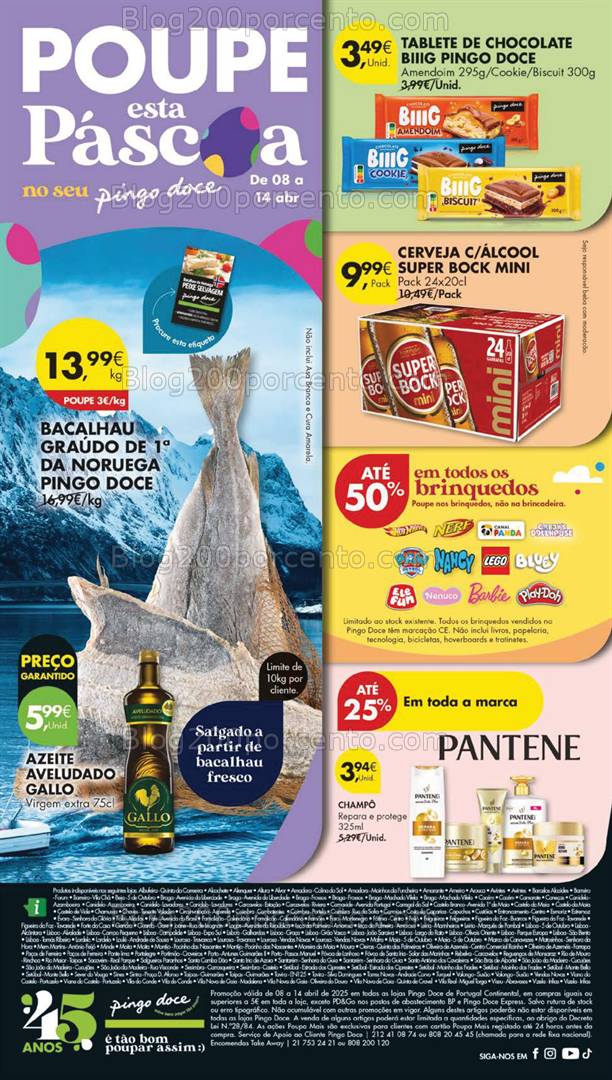 Antevisão Folheto PINGO DOCE Lojas Grandes Promoções de 8 a 14 abril