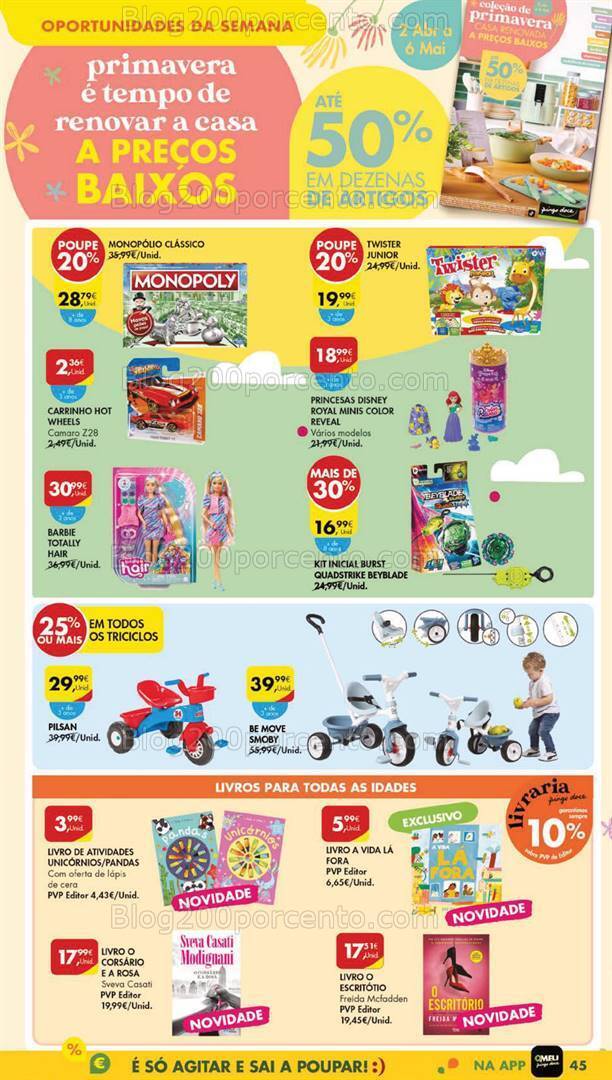Antevisão Folheto PINGO DOCE Bazar Lojas Grandes Promoções de 9 a 15 abril