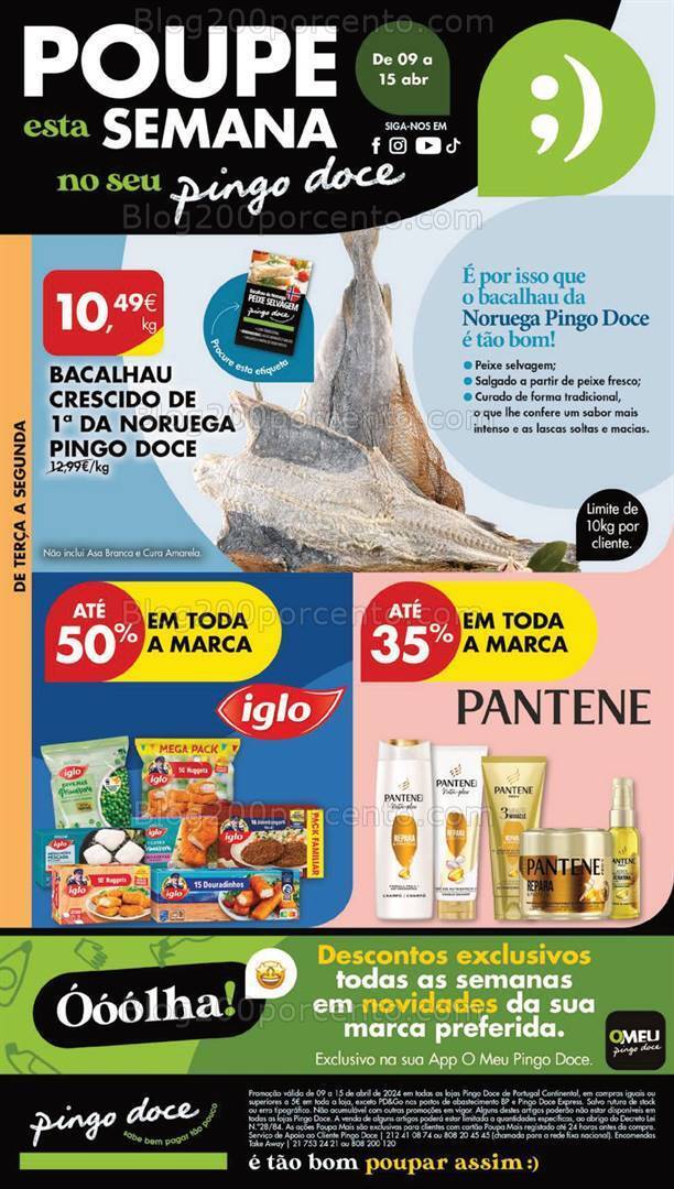 Antevisão Folheto PINGO DOCE Lojas Grandes Promoções de 9 a 15 abril