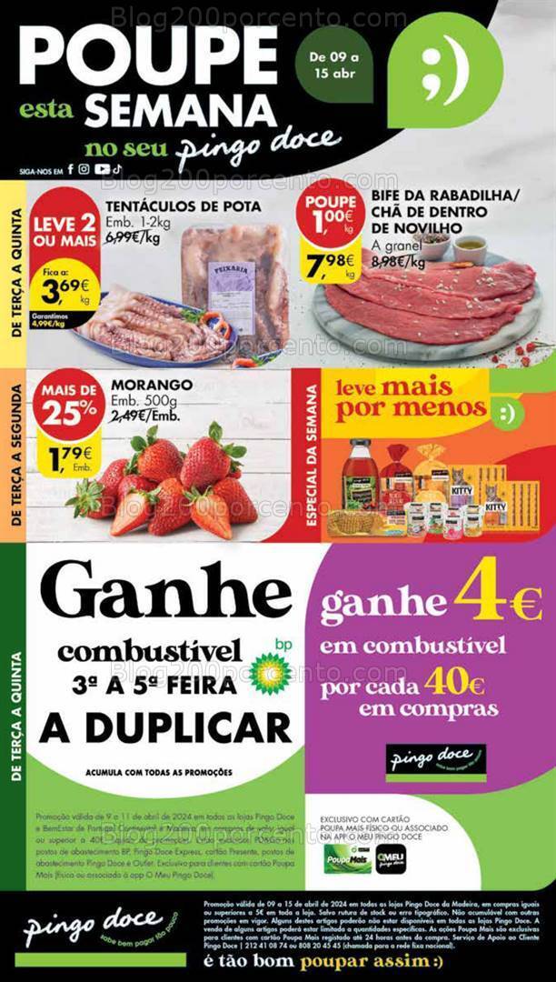 Antevisão Folheto PINGO DOCE Madeira Promoções de 9 a 15 abril