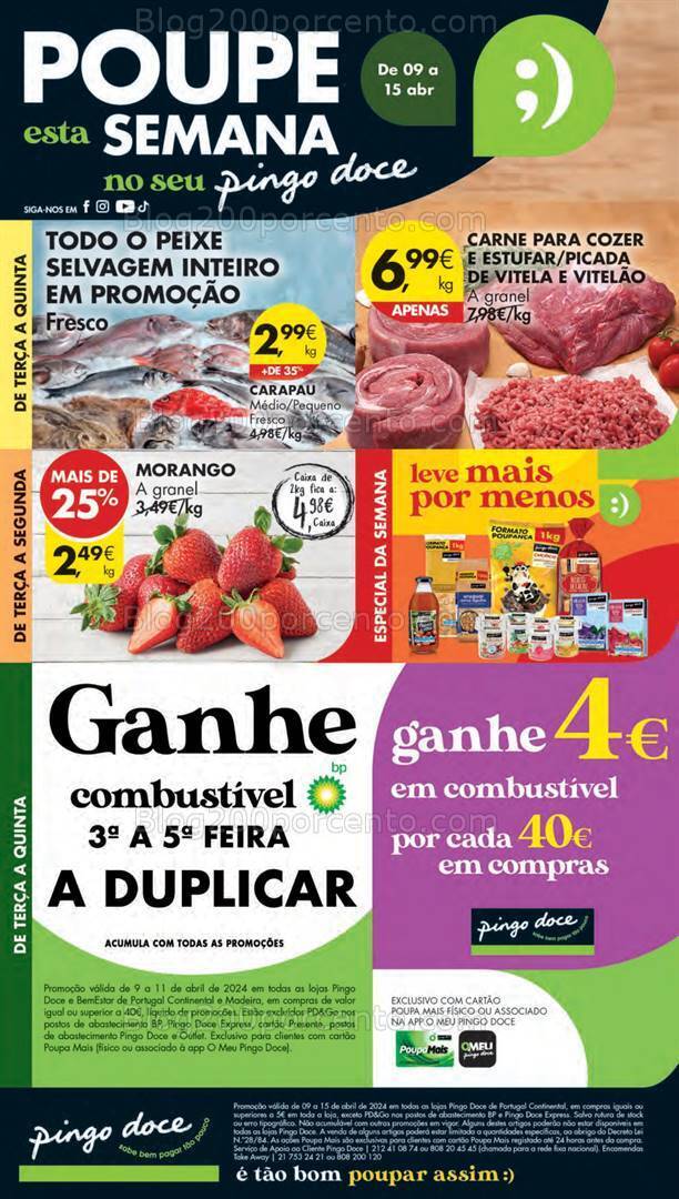 Antevisão Folheto PINGO DOCE Lojas Pequenas Promoções de 9 a 15 abril