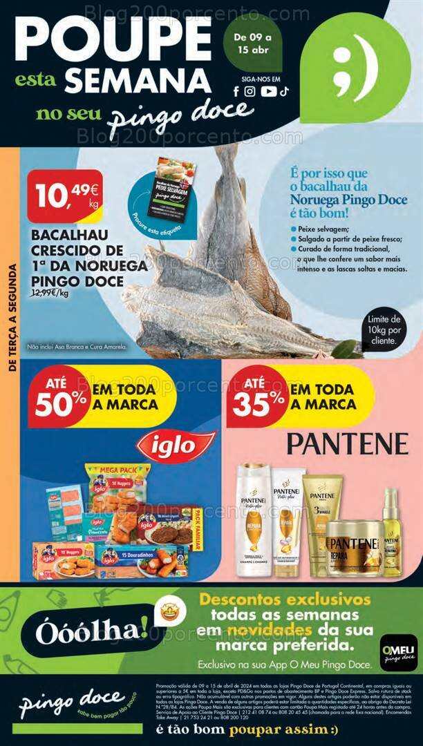 Antevisão Folheto PINGO DOCE Lojas Pequenas Promoções de 9 a 15 abril