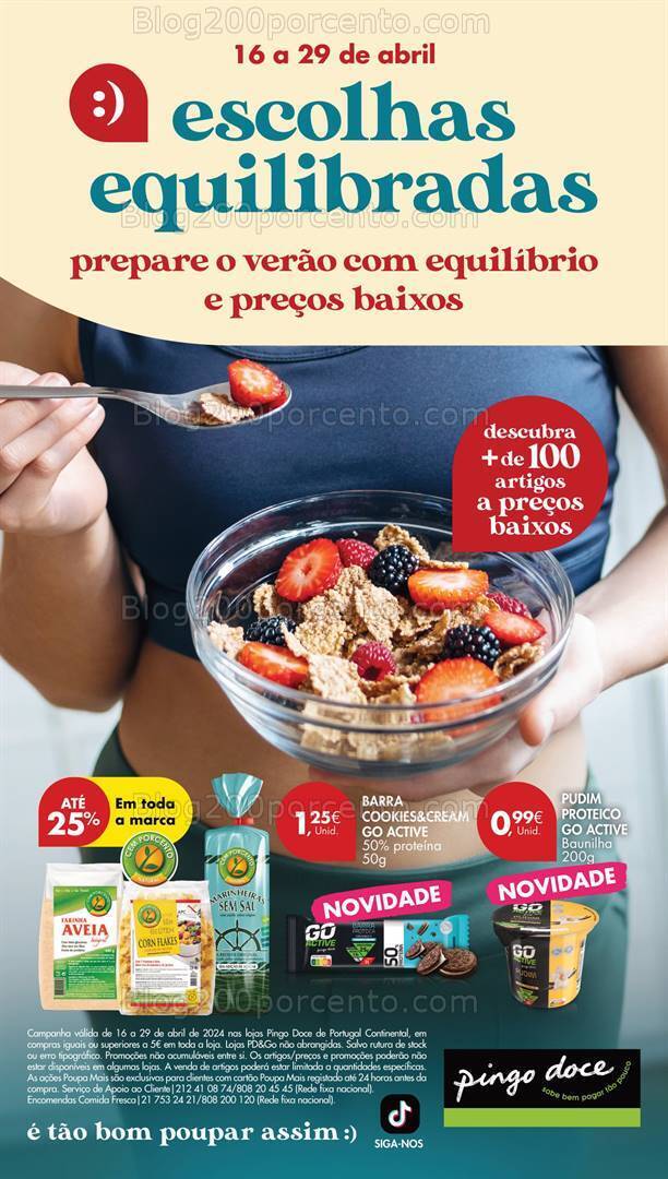 Antevisão Folheto PINGO DOCE Escolhas Equilibradas Promoções de 16 a 29 abril