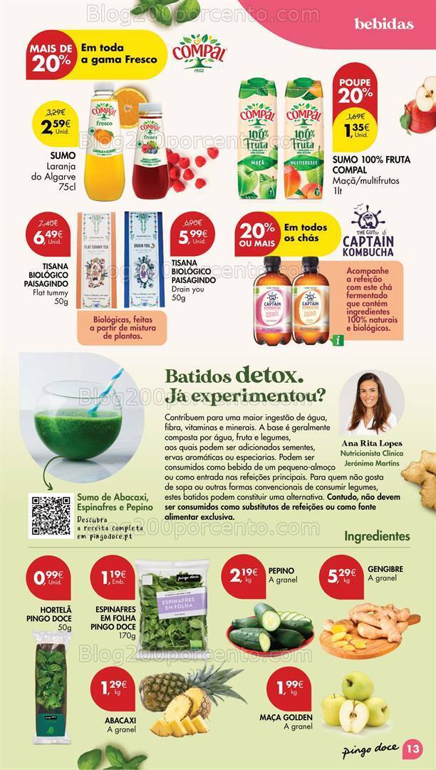 Antevisão Folheto PINGO DOCE Escolhas Equilibradas Promoções de 16 a 29 abril