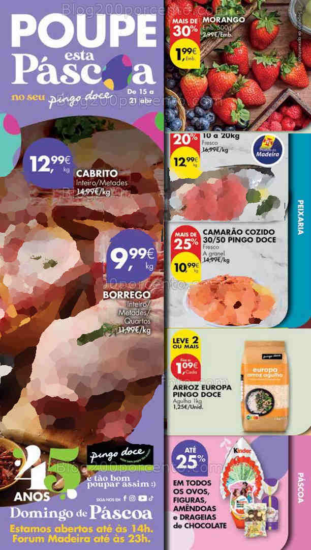 Antevisão Folheto PINGO DOCE Madeira Promoções de 15 a 21 abril
