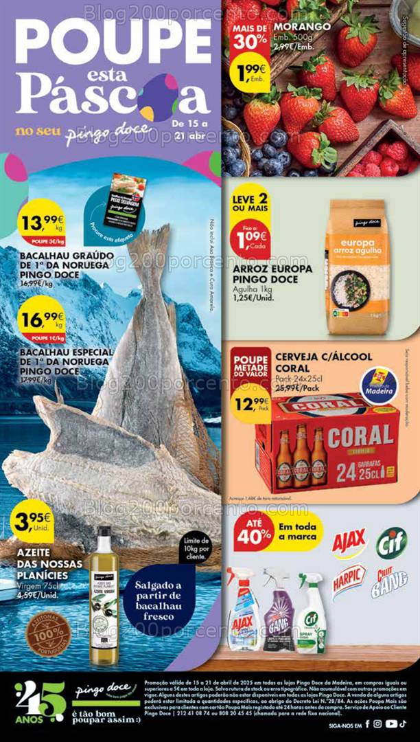 Antevisão Folheto PINGO DOCE Madeira Promoções de 15 a 21 abril