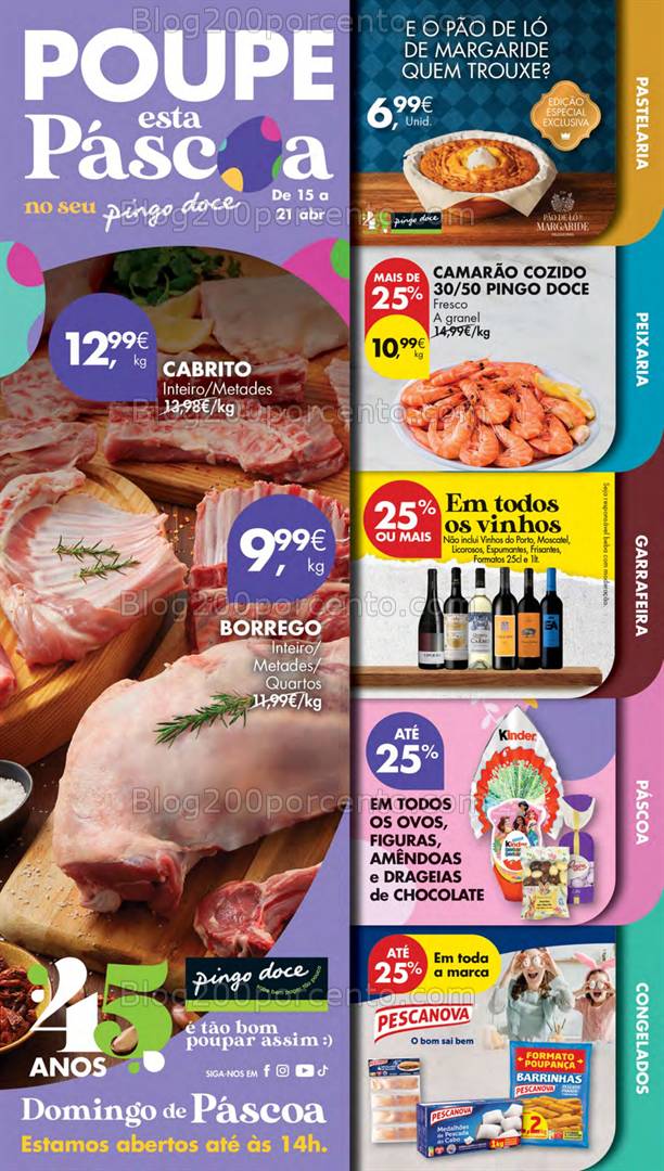 Antevisão Folheto PINGO DOCE Lojas Pequenas Promoções de 15 a 21 abril