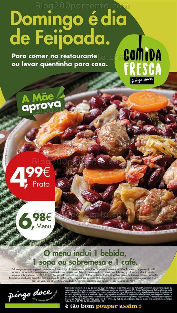 Antevisão Folheto PINGO DOCE Lojas Grandes Promoções de 16 a 22 abril