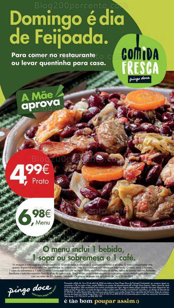 Antevisão Folheto PINGO DOCE Lojas Pequenas Promoções de 16 a 22 abril