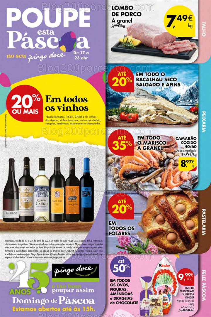Antevisão Folheto PINGO DOCE Açores Promoções de 17 a 23 abril