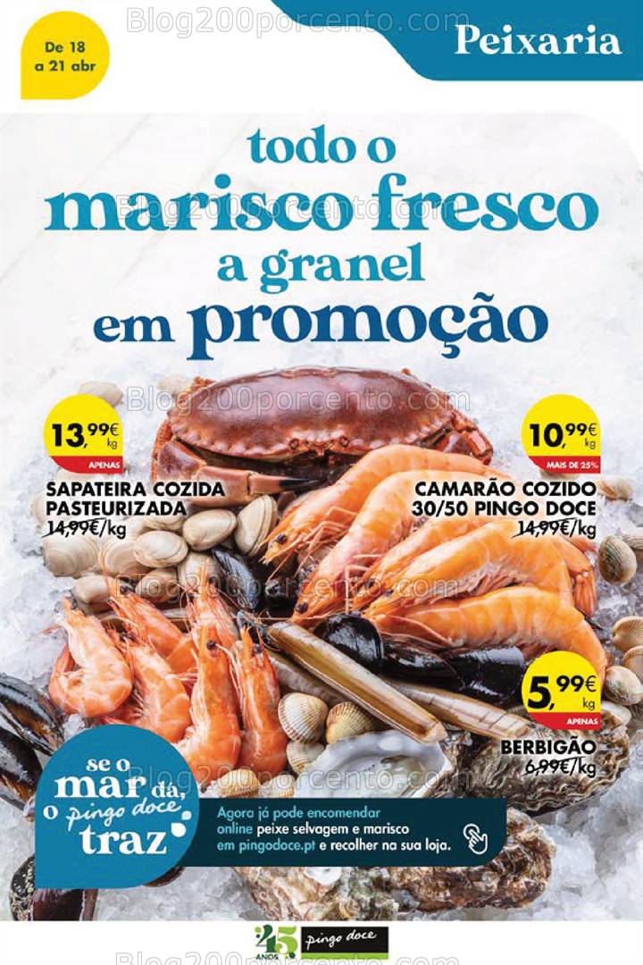 Antevisão Folheto PINGO DOCE Promoções Fim de Semana - 18 a 21 abril
