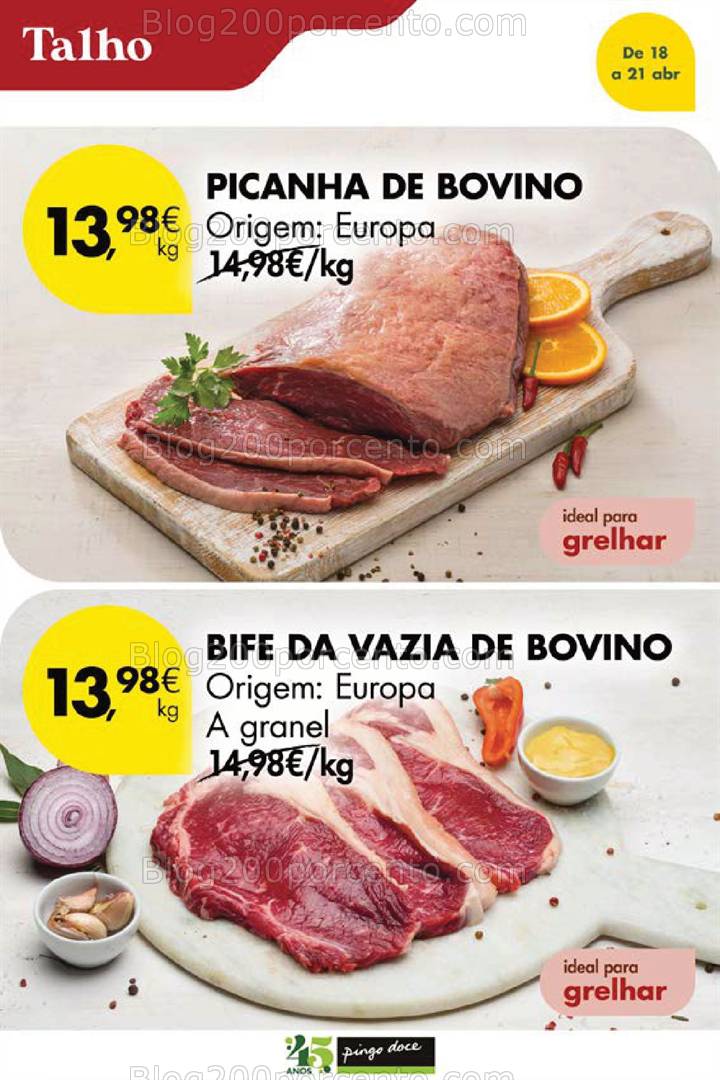 Antevisão Folheto PINGO DOCE Promoções Fim de Semana - 18 a 21 abril