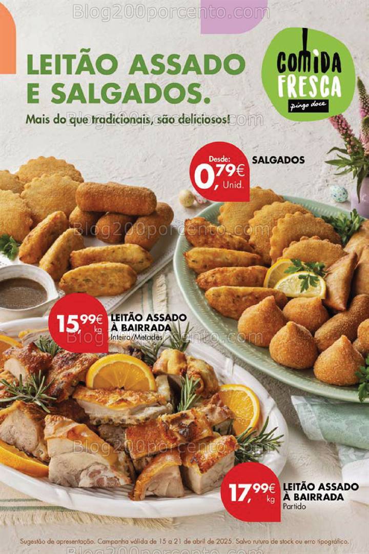 Antevisão Folheto PINGO DOCE Promoções Fim de Semana - 18 a 21 abril