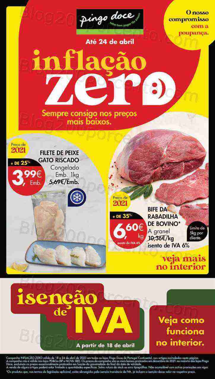 Antevisão Folheto PINGO DOCE Lojas Grandes Promoções de 18 a 24 abril