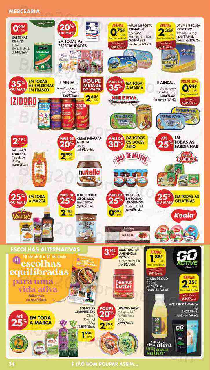 Antevisão Folheto PINGO DOCE Lojas Grandes Promoções de 18 a 24 abril