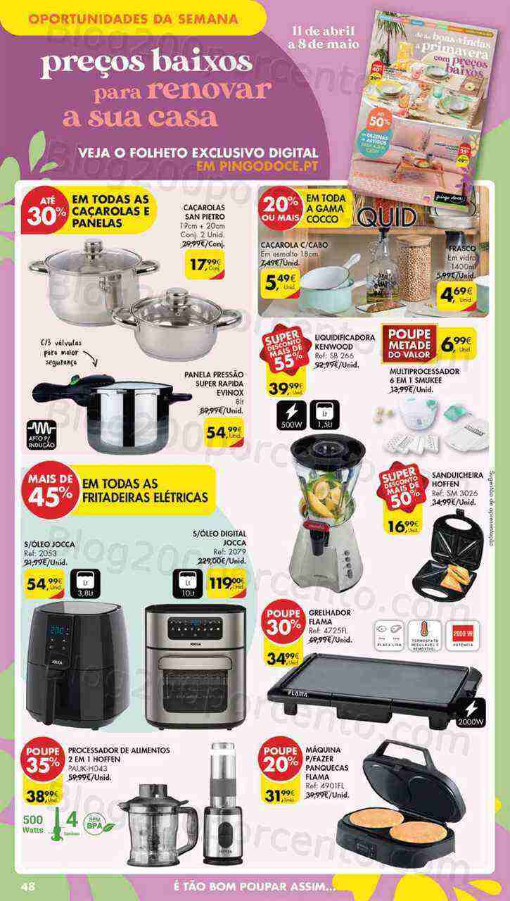 Antevisão Folheto PINGO DOCE Lojas Grandes Promoções de 18 a 24 abril