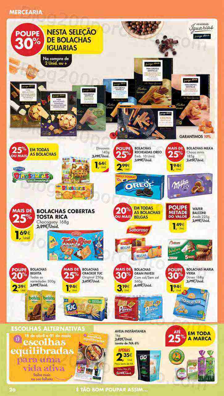 Antevisão Folheto PINGO DOCE Lojas Pequenas Promoções de 18 a 24 abril