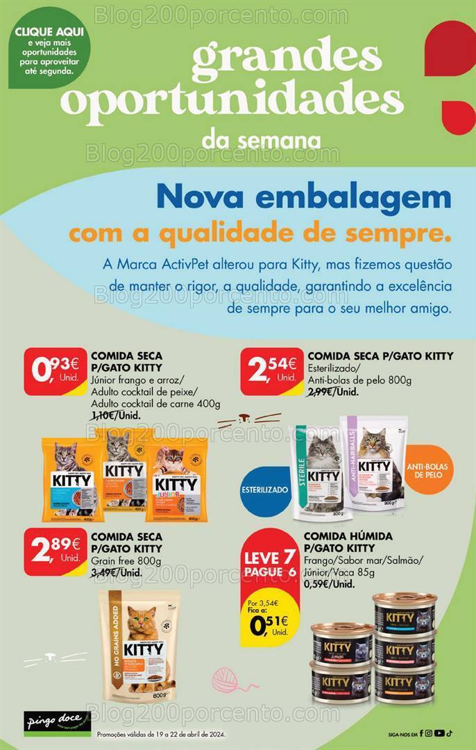 Antevisão Folheto PINGO DOCE Promoções Fim de Semana - 19 a 22 abril