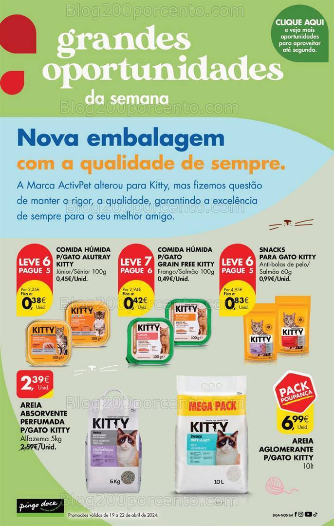 Antevisão Folheto PINGO DOCE Promoções Fim de Semana - 19 a 22 abril