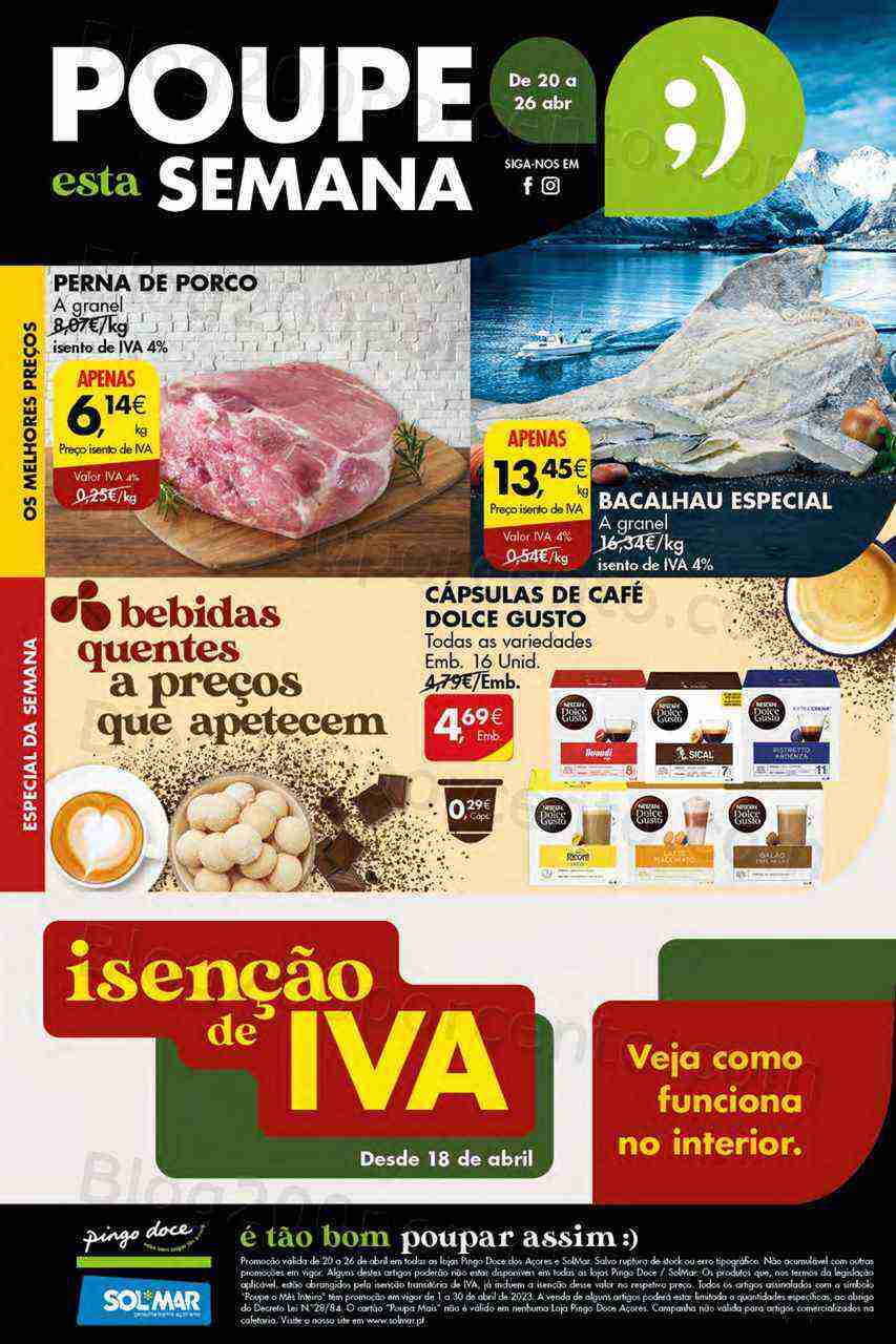 Antevisão Folheto PINGO DOCE Açores Promoções de 20 a 26 abril