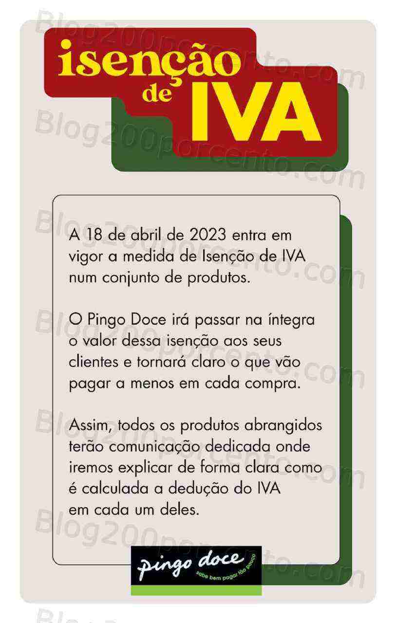 Antevisão Folheto PINGO DOCE Promoções Fim de Semana - 21 a 24 abril