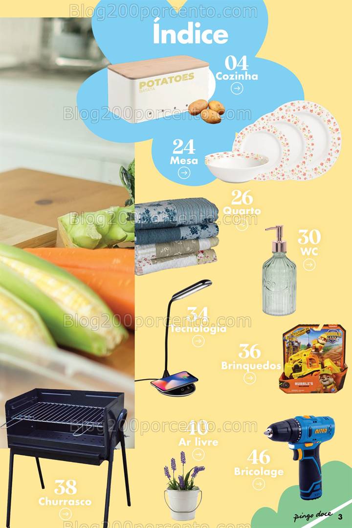 Antevisão Folheto PINGO DOCE Bazar Primavera Promoções de 22 abril a 19 maio