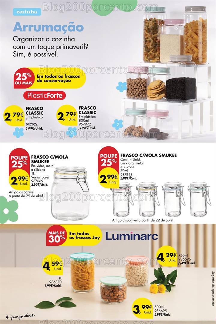 Antevisão Folheto PINGO DOCE Bazar Primavera Promoções de 22 abril a 19 maio