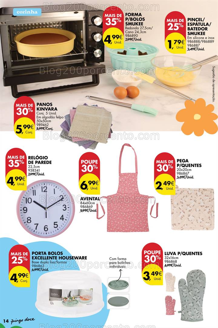 Antevisão Folheto PINGO DOCE Bazar Primavera Promoções de 22 abril a 19 maio