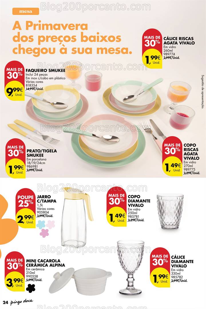 Antevisão Folheto PINGO DOCE Bazar Primavera Promoções de 22 abril a 19 maio