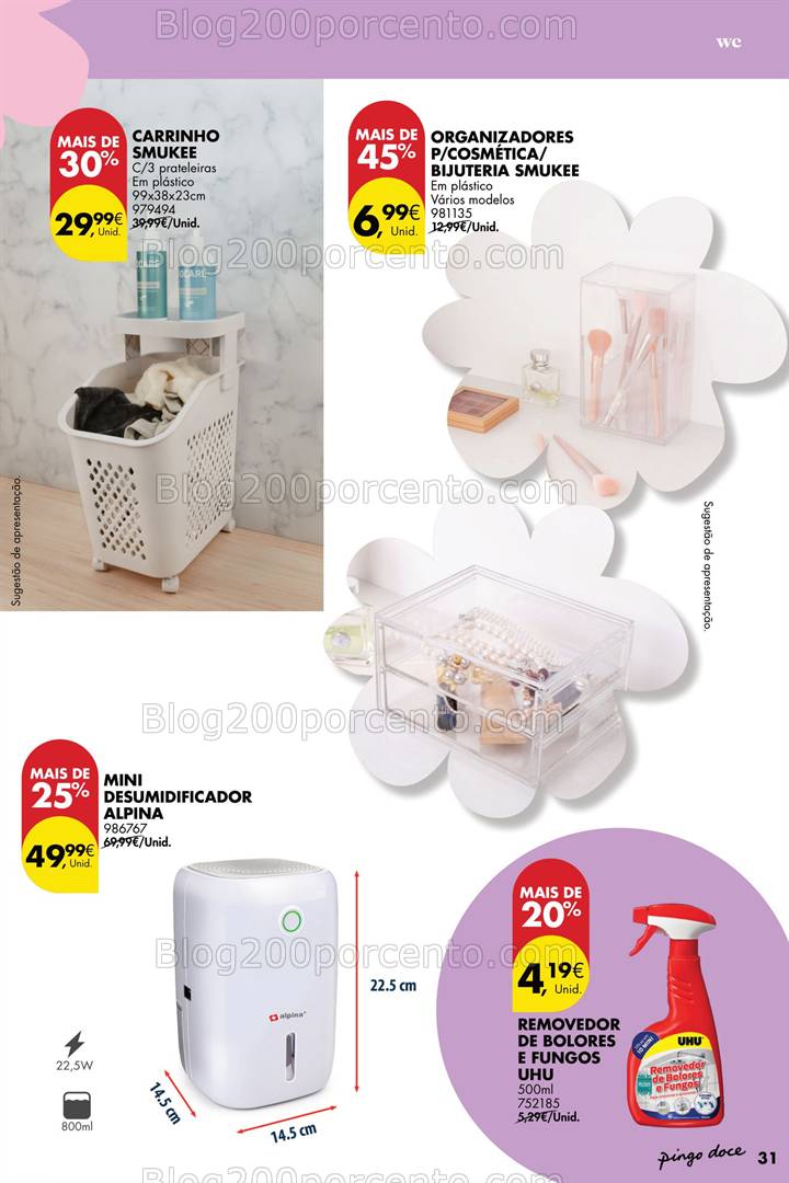 Antevisão Folheto PINGO DOCE Bazar Primavera Promoções de 22 abril a 19 maio