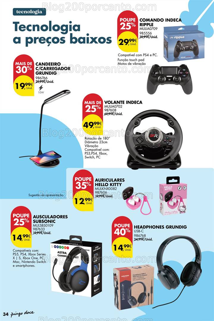 Antevisão Folheto PINGO DOCE Bazar Primavera Promoções de 22 abril a 19 maio