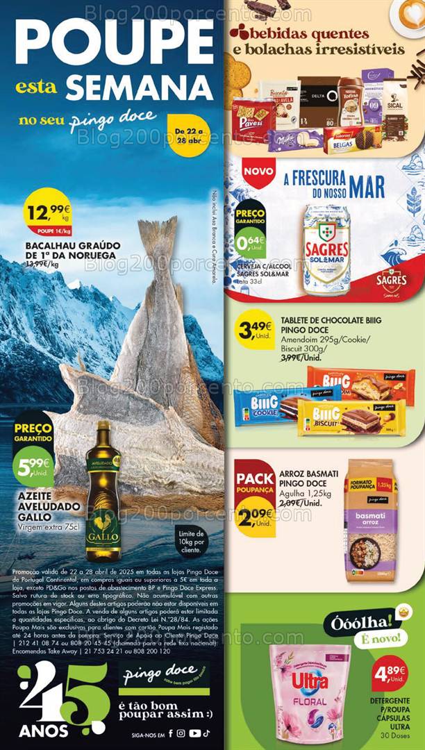 Antevisão Folheto PINGO DOCE Promoções de 22 a 28 abril