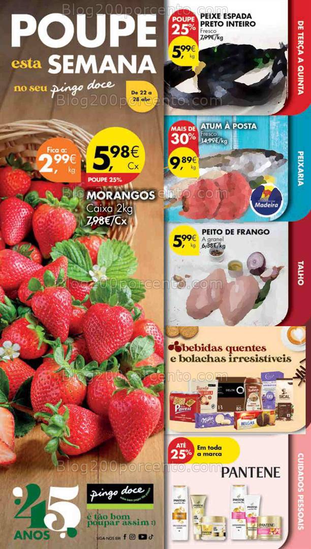 Antevisão Folheto PINGO DOCE Madeira Promoções de 22 a 28 abril