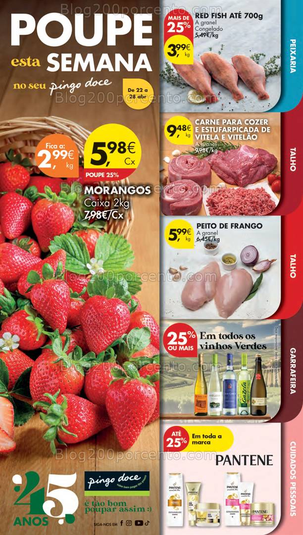 Antevisão Folheto PINGO DOCE Lojas Médias Promoções de 22 a 28 abril