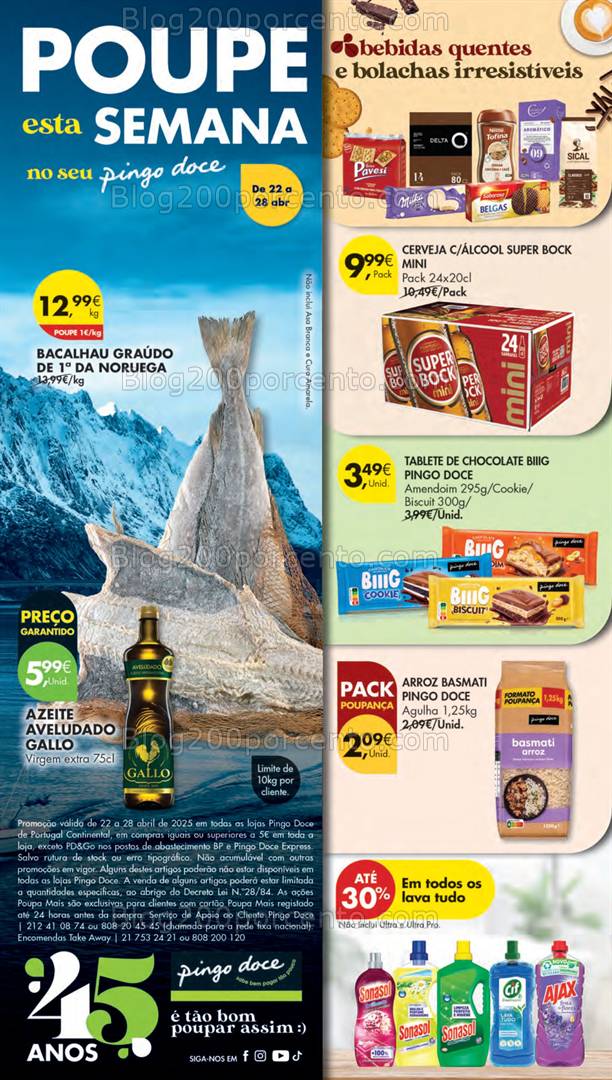 Antevisão Folheto PINGO DOCE Lojas Pequenas Promoções de 22 a 28 abril