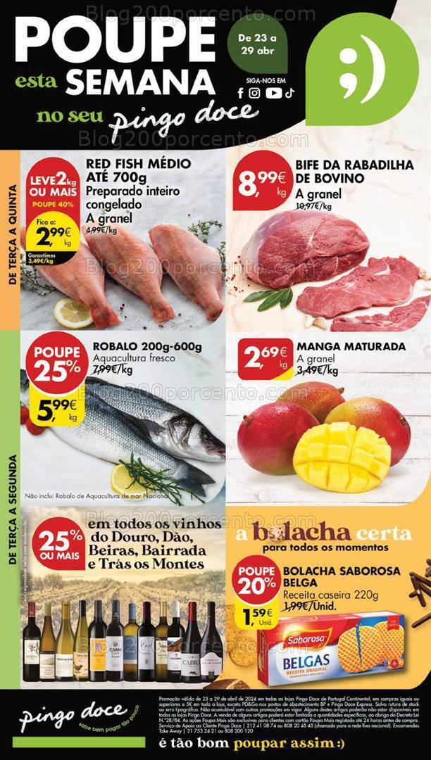 Antevisão Folheto PINGO DOCE Lojas Grandes Promoções de 23 a 29 abril