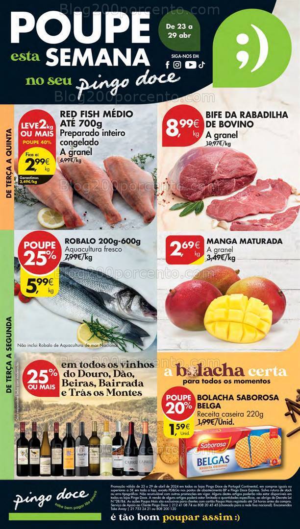 Antevisão Folheto PINGO DOCE Lojas Pequenas Promoções de 23 a 29 abril
