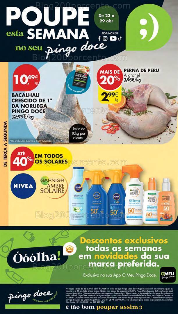 Antevisão Folheto PINGO DOCE Lojas Pequenas Promoções de 23 a 29 abril