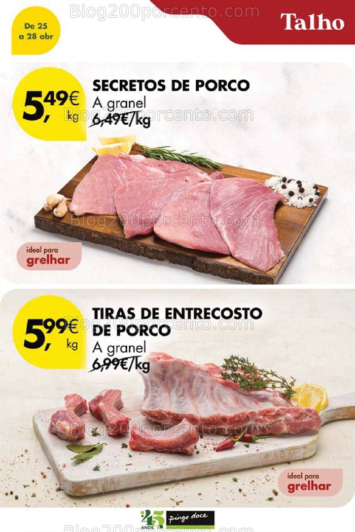 Antevisão Folheto PINGO DOCE Fim de Semana Promoções de 25 a 28 abril