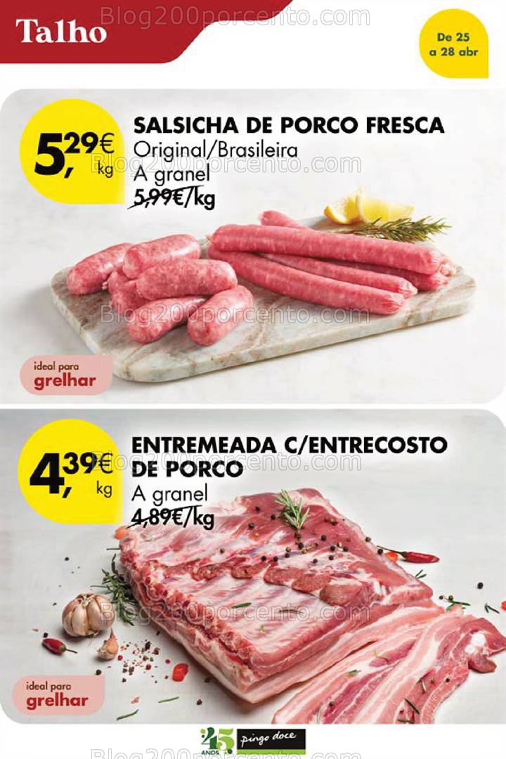 Antevisão Folheto PINGO DOCE Fim de Semana Promoções de 25 a 28 abril