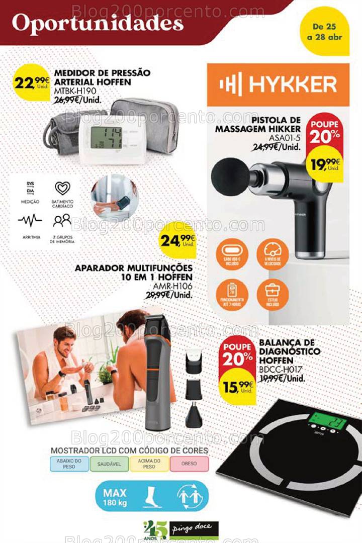 Antevisão Folheto PINGO DOCE Bazar Fim de Semana Promoções de 25 a 28 abril