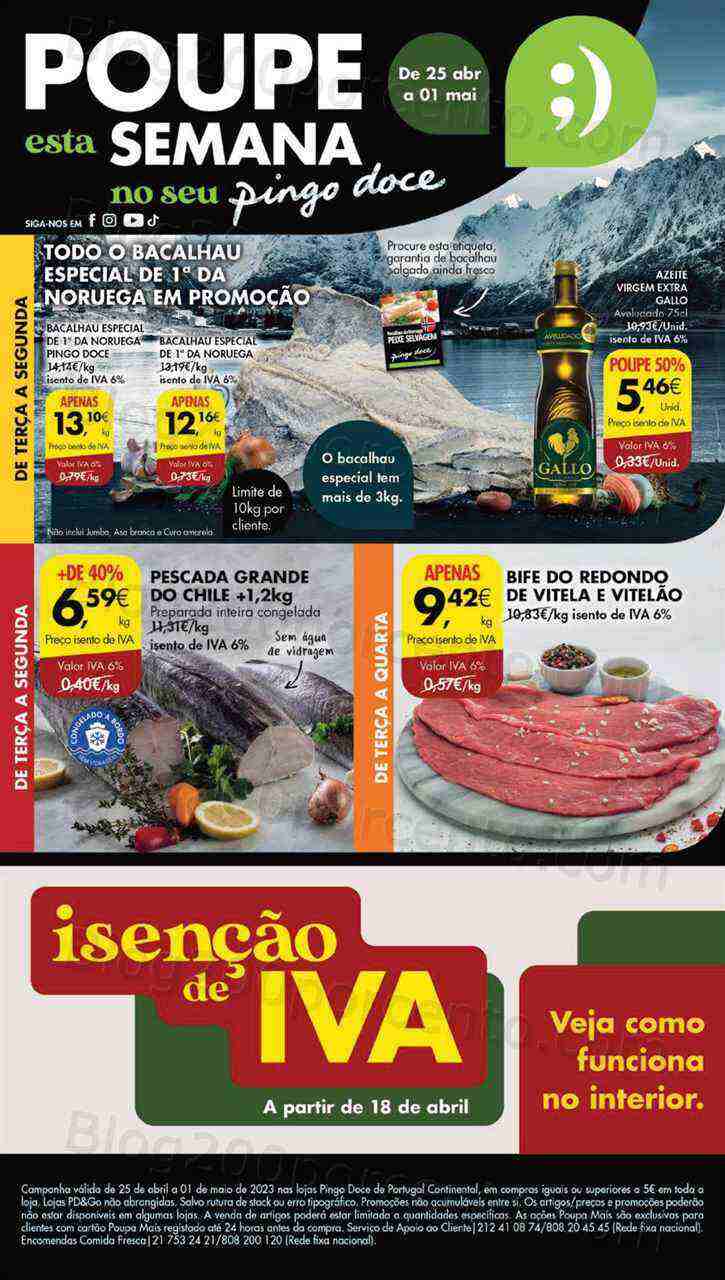 Antevisão Folheto PINGO DOCE Lojas Grandes Promoções de 25 abril a 1 maio