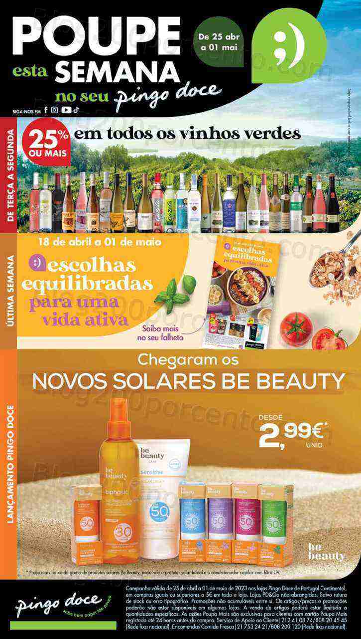 Antevisão Folheto PINGO DOCE Lojas Grandes Promoções de 25 abril a 1 maio