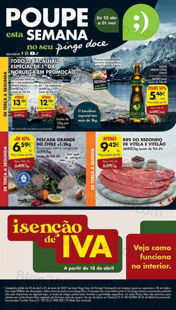 Antevisão Folheto PINGO DOCE Lojas Pequenas Promoções de 25 abril a 1 maio