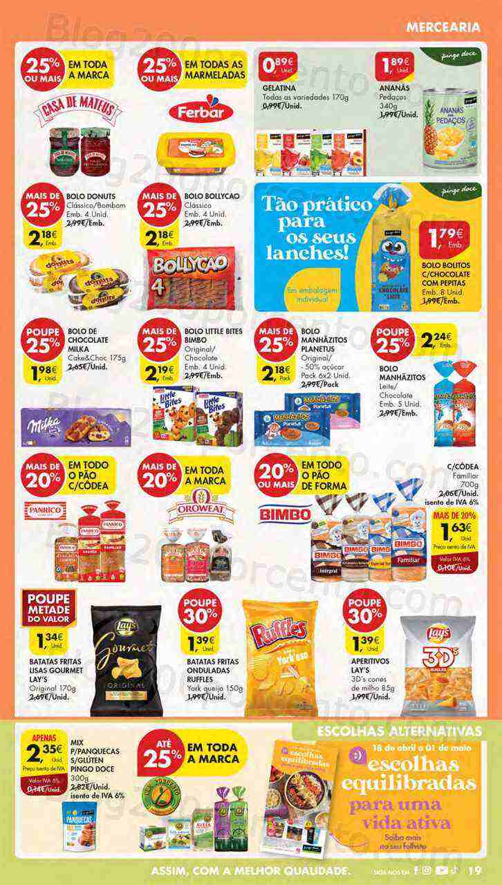 Antevisão Folheto PINGO DOCE Lojas Pequenas Promoções de 25 abril a 1 maio
